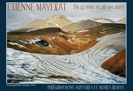 Affiche pour une exposition dans l'atelier photo de Anne-Lise Vullioud au Brassus
