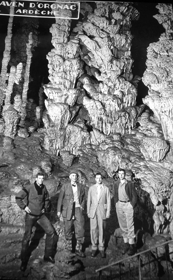 Le GSL vers 1958 à l'Aven Orgnac