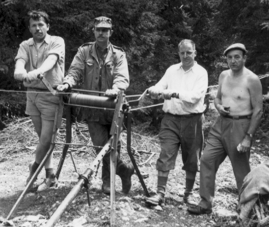 Exploration du Gouffre du Petit-Pré, juillet 1967
